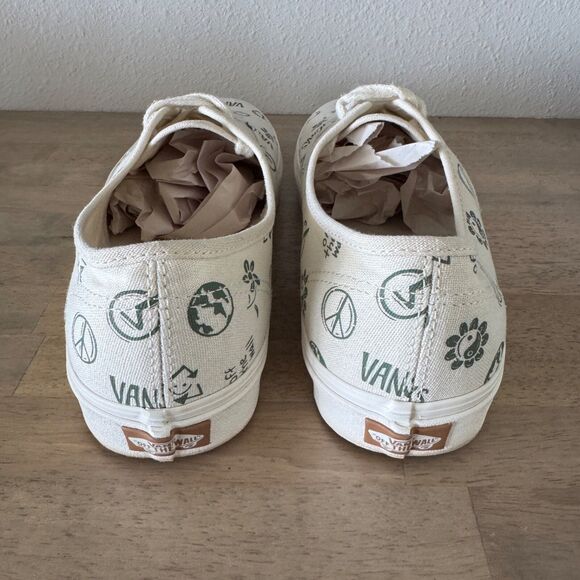 VANS Eco Theory In Our Hands Canvas Sneakers Shoes Mens 10.5 Women's 12 White - Picture 5 of 9